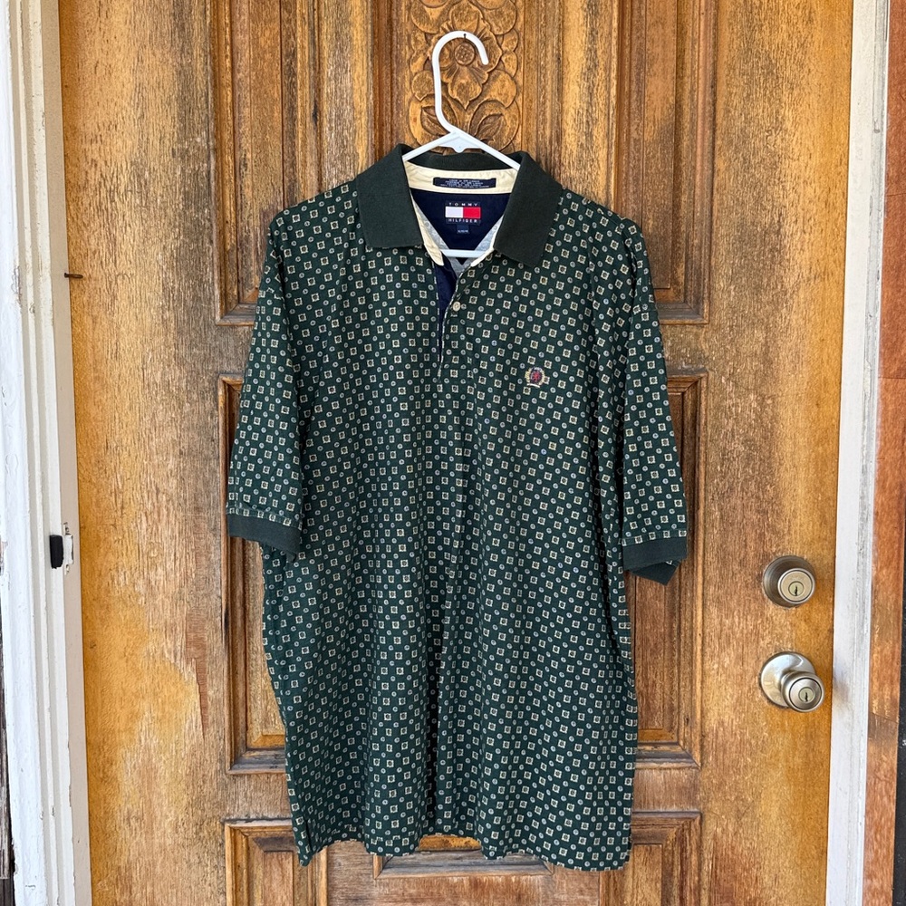 Vintage 1990s Tommy Hilfiger Crest Polo Size XL